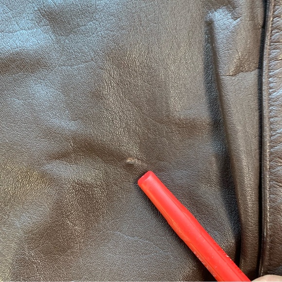 Vtg Cooper Jacket Men 46L Brown Type A2 Flight Bomber Goat Leather Military Coat - Picture 2 of 16